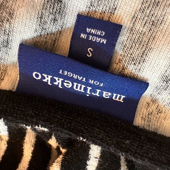 MARIMEKKO For Target Dress small French Terry Black White Striped Cover Up - Picture 6 of 7